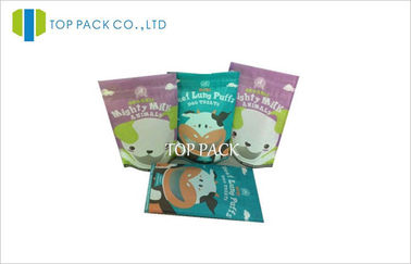 Zipper réutilisable tiennent des sacs de poche imperméables pour les aliments pour animaux