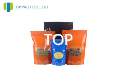 Emballage écologique noir mat orange, emballage d'aluminium pour des aliment cuits