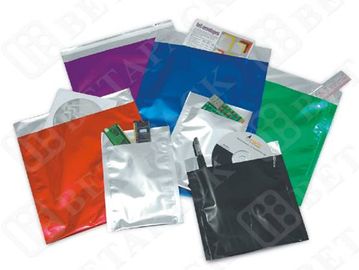 Affaires faites sur commande noires/blanches d'impression enveloppent des poches de papier d'aluminium