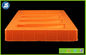 Emballage cosmétique en plastique rectangulaire orange de carte de boursouflure de plateaux de PVC