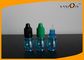 15ml vident les bouteilles liquides d'E-clope bleu avec les couvercles à visser colorés, bouteilles en plastique de liquide d'E