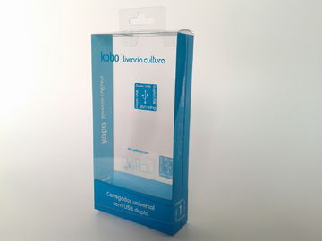 Boîtes claires de conditionnement en plastique de bloc supérieur de mode, emballage de boursouflure en plastique d'impression offset