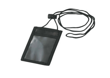 Sac ouvert de verticale et poche horizontale de supports de badge nominatif de conférence de sac avec la corde 30327