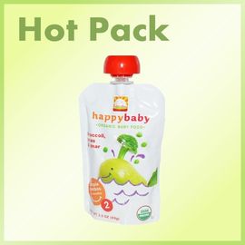 Poche réutilisable en plastique de bec d'aliment pour bébé de catégorie comestible de sécurité