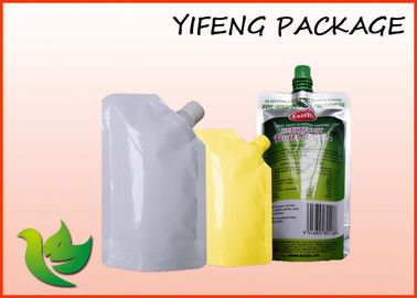 Poche rayée réutilisable de Doypack de papier d'aluminium avec le sac d'eau en plastique de catégorie comestible de bec