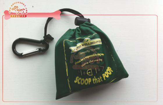 Écran en soie sur le transporteur de sac de dunette de chien de tissu avec le sac compostable et bio d'impression