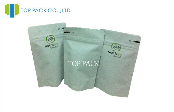Sacs mats blancs de papier d'aluminium de MOPP pour les larmes faciles de poudre de nourriture