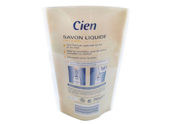 le support du soin 750ml personnel vers le haut du côté inférieur du gousset trois de poches a scellé