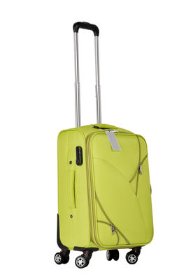 24" bagage de déplacement mou de rouleau de vert met en sac la valise à roues de molleton pour des femmes