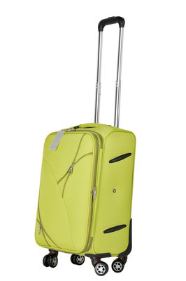 24" bagage de déplacement mou de rouleau de vert met en sac la valise à roues de molleton pour des femmes