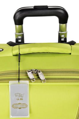 24" bagage de déplacement mou de rouleau de vert met en sac la valise à roues de molleton pour des femmes