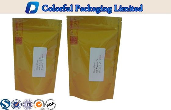 la coutume a imprimé en aluminium tiennent des sacs de poche de tirette pour la viande, aliments surgelés, aliment pour animaux familiers