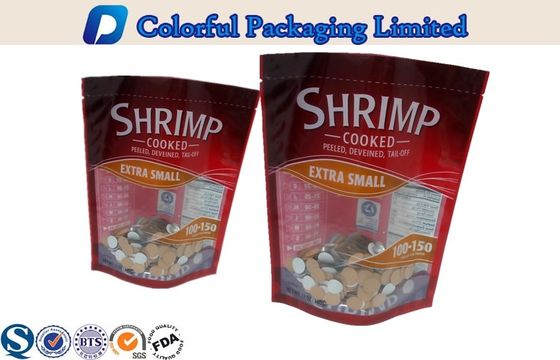 Les fruits de mer colorés de chauffage d'OEM tiennent l'emballage de poche avec la fenêtre