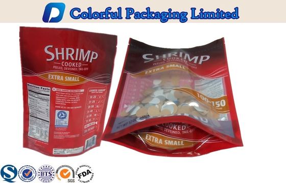 Les fruits de mer colorés de chauffage d'OEM tiennent l'emballage de poche avec la fenêtre
