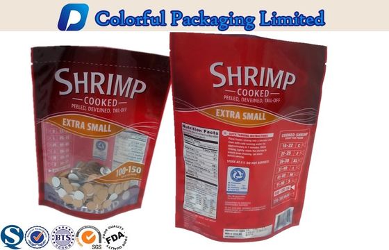 Les fruits de mer colorés de chauffage d'OEM tiennent l'emballage de poche avec la fenêtre