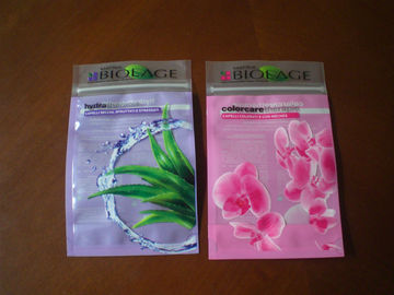 Emballage cosmétique de poche de tirette stratifié par plastique pour le masque facial