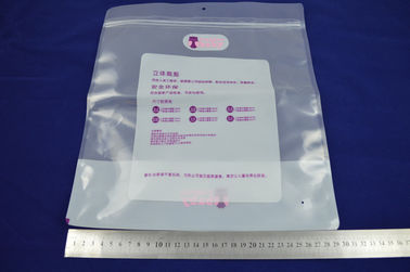 Grande poche de stratification plate faite sur commande de tirette empaquetant écologique transparent