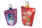 Emballage écologique de poche de bec de liquide/jus pour le bébé, orange/rose