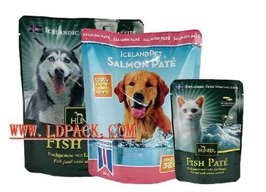 Les sacs d'emballage alimentaire de chien d'ODM d'OEM tiennent des poches avec la tirette