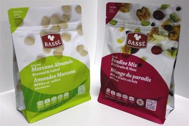 Sachets en plastique flexibles transparents de fond plat dans l'ANIMAL FAMILIER/VMPET/PE