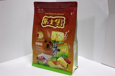 Poche unique de fond plat d'emballage alimentaire pour le cacao, biscuits, mélanges de poudre