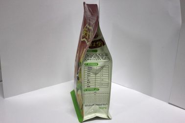 Poche unique de fond plat d'emballage alimentaire pour le cacao, biscuits, mélanges de poudre