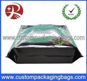 Faits sur commande en plastique de PE/PET/VMPET tiennent des poches avec le fond plat pour la sucrerie