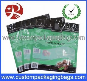 Faits sur commande en plastique de PE/PET/VMPET tiennent des poches avec le fond plat pour la sucrerie