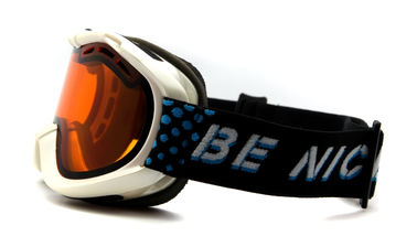Enfants blancs extérieurs d'anti glissement faisant du surf des neiges les lunettes légères plates de ski de lunettes pour des garçons